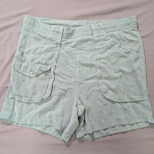 Tommy Bahama Shorts Womens XS Green Cargo Shorts Silk